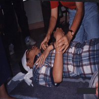 A demonstration on how to handle a patient with a broken neck...