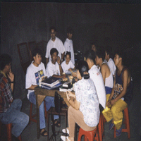 a sirious meeting with Sir Johnny.